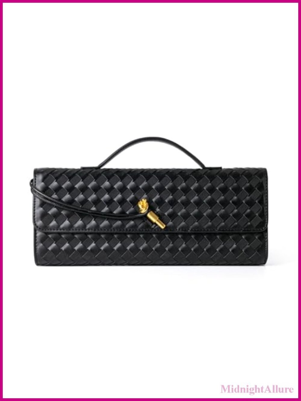 Woven Vegan Leather Suede Evening Clutch Crossbody Bag Formal Purse